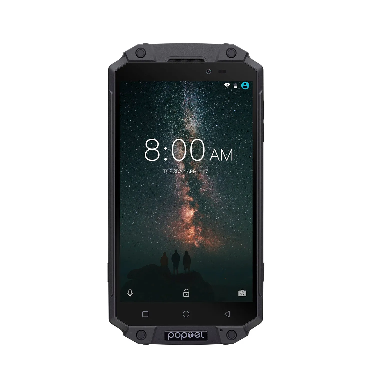 POPTEL P9000 MAX SmartPhone - 5.5 Inch, Dustproof, Shockproof, Waterproof - Black