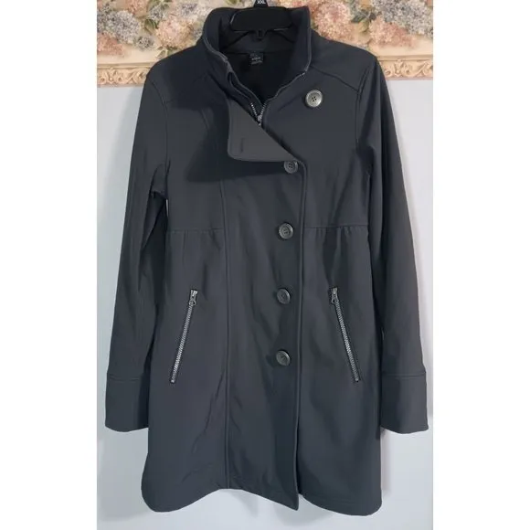 Prana Martina Heathered Small Grey Classic Outdoor Occasion Coat