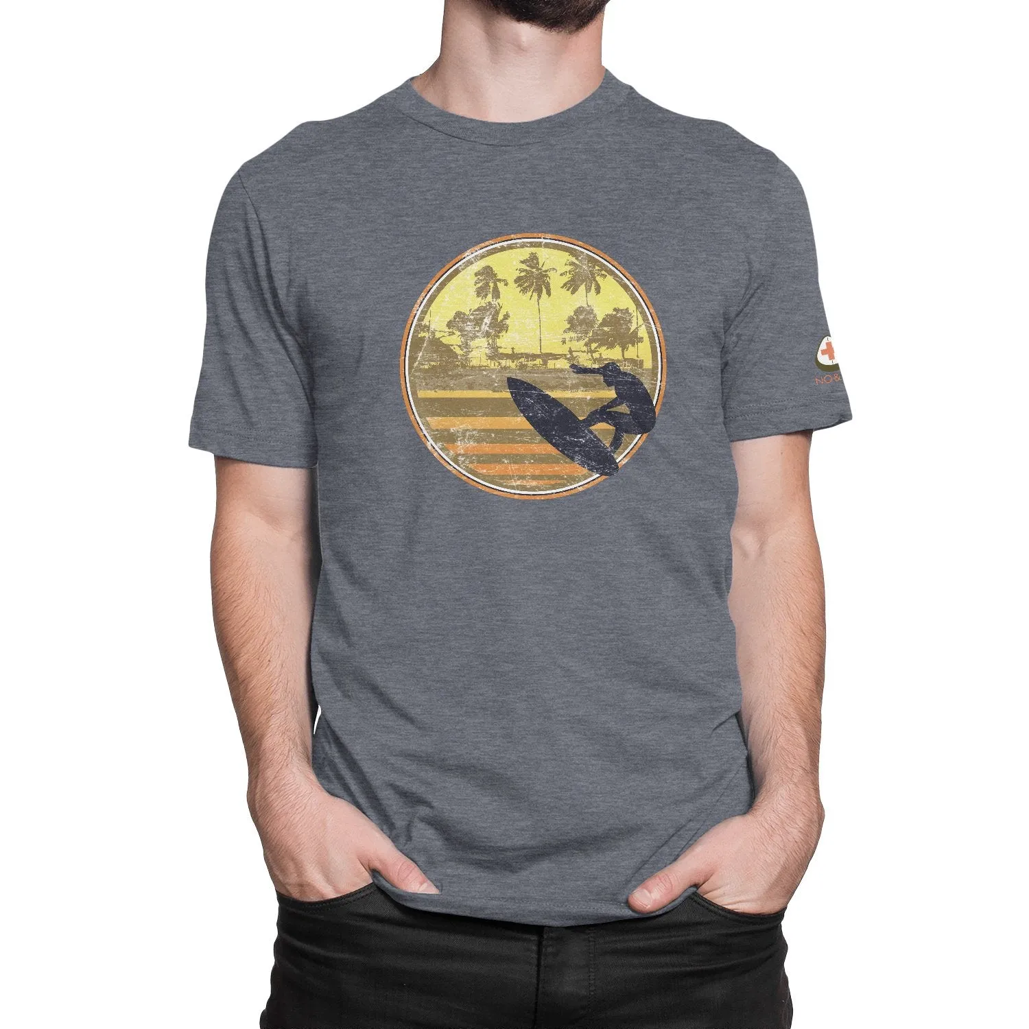 Premium Vintage Surfer Adventure Graphic Tee
