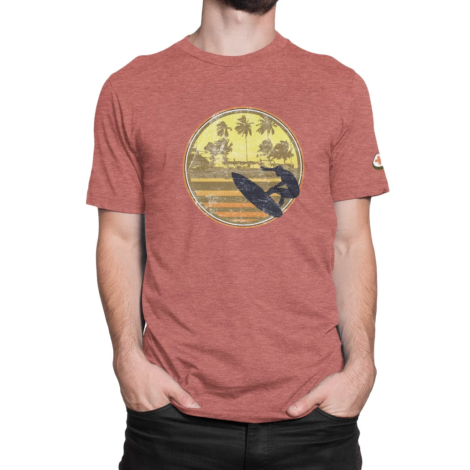 Premium Vintage Surfer Adventure Graphic Tee