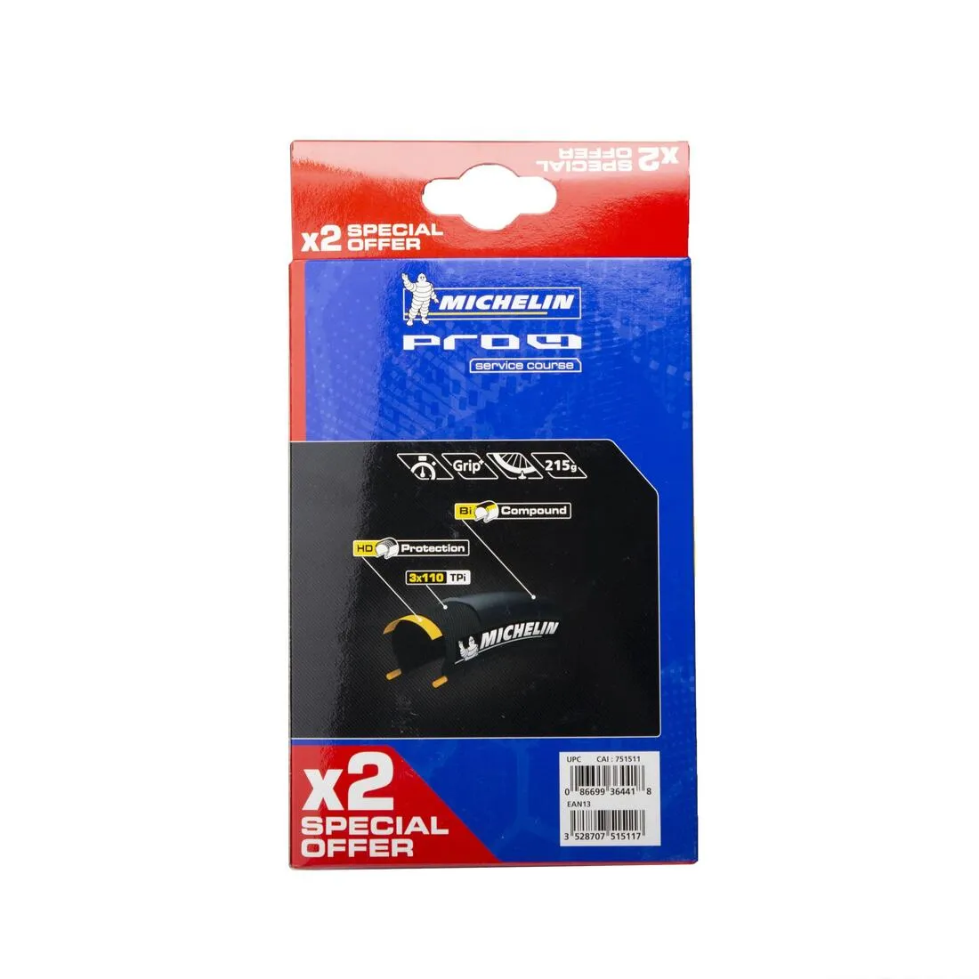 Pro4 Service Course Road Tyre Twin Pack 700x25