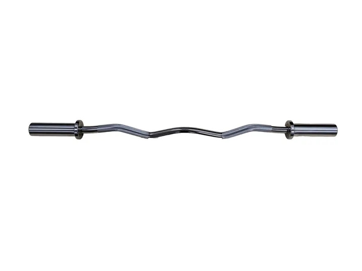 Progression Chrome Olympic EZ Curl Bar 47"- (350lb-28mm)