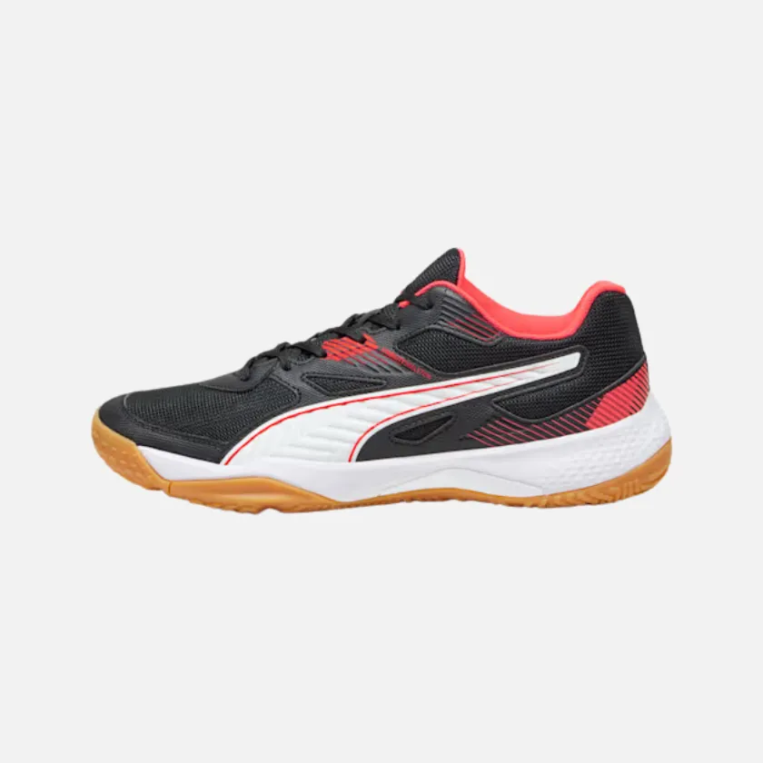 Puma Solarflash II Unisex Indoor Running Shoes -Black/Fire Orchid/White/Gum
