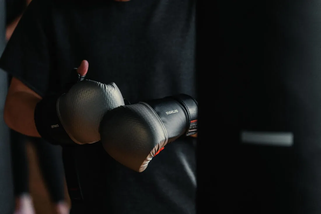 Punching Bag Gloves 500 - Black/Silver