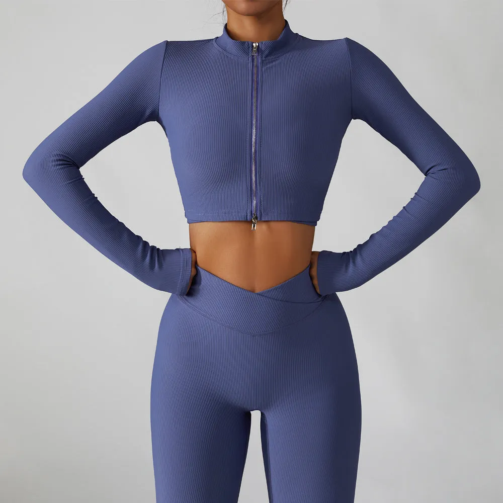 Quick Drying Fitness Coat For Women Breathable And Tight trendy