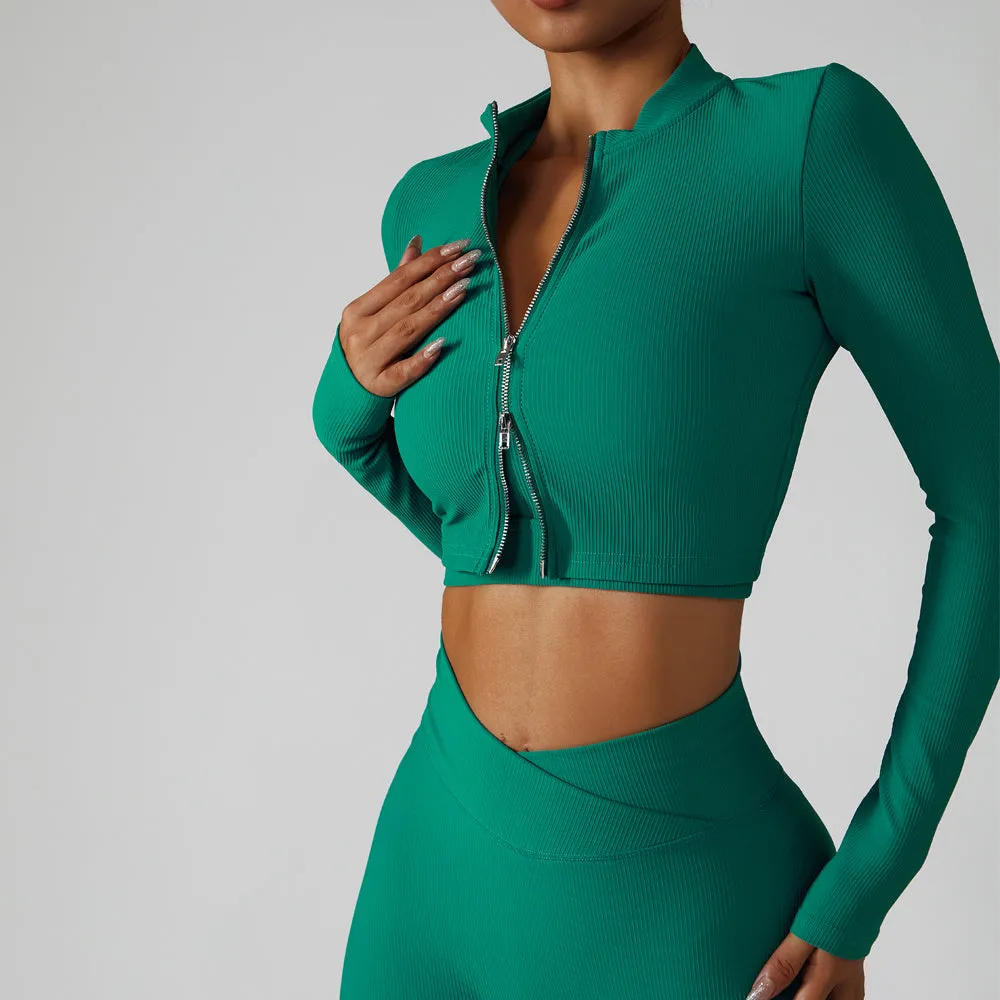 Quick Drying Fitness Coat For Women Breathable And Tight trendy