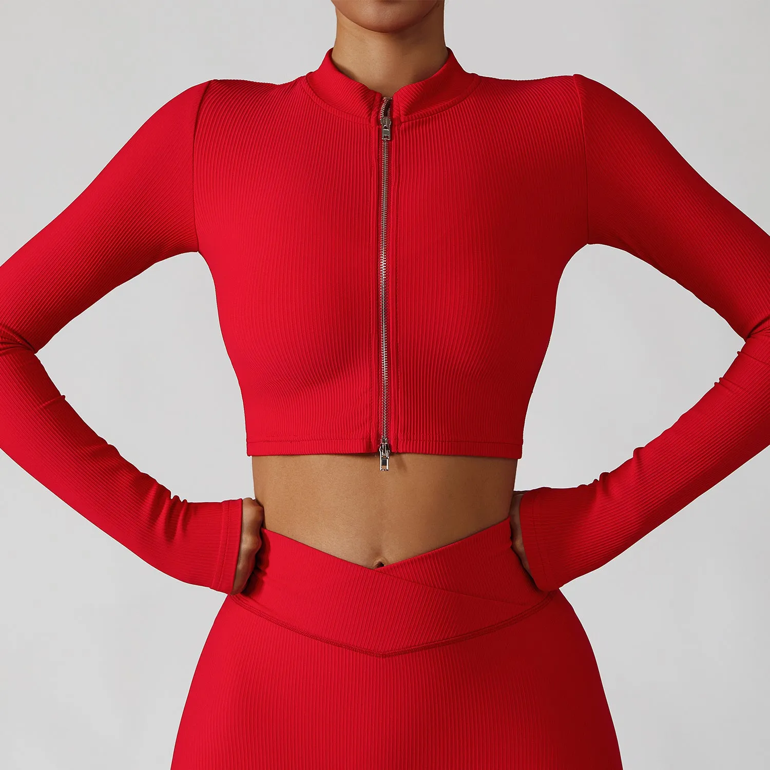 Quick Drying Fitness Coat For Women Breathable And Tight trendy