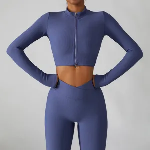 Quick Drying Fitness Coat For Women Breathable And Tight trendy