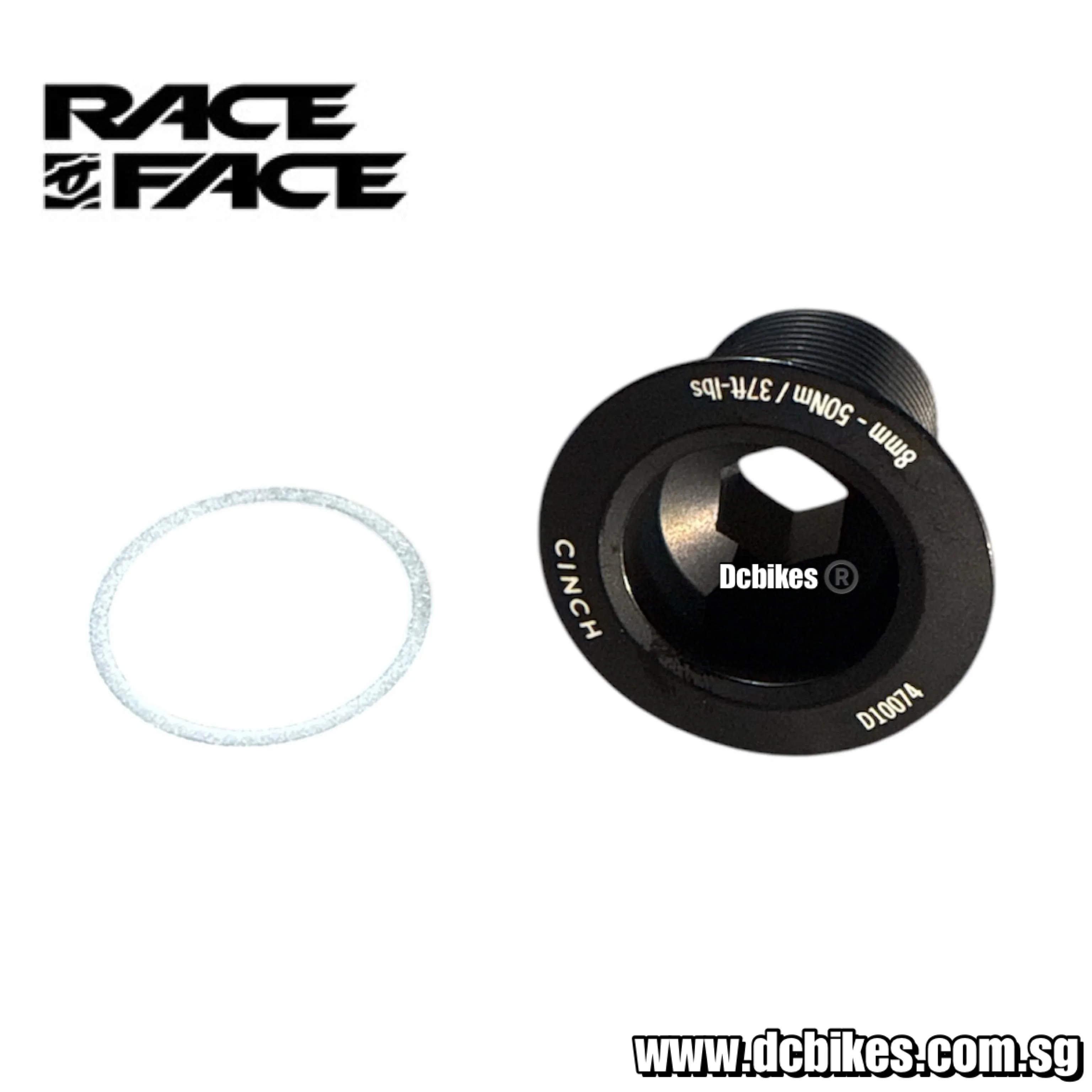 Race Face M18 Crank Bolt Cinch NDS Lightweight Crank Bolt   Washer For Non Drive Side Crankset