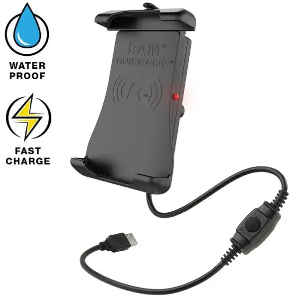 RAM® Quick-Grip™ 15W Waterproof Wireless Charging Holder with Ball (RAM-HOL-UN14WB-1)