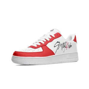 Red Low Top Stray Kids Sneakers