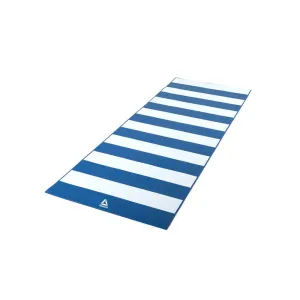 Reebok Double Sided 4mm Yoga Mat - Blue Stripes