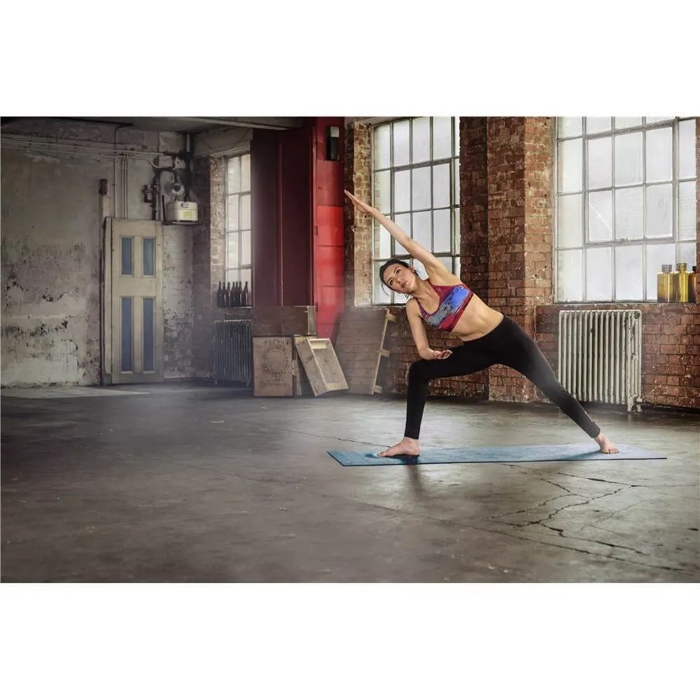 Reebok Double Sided 4mm Yoga Mat - Green Stripes