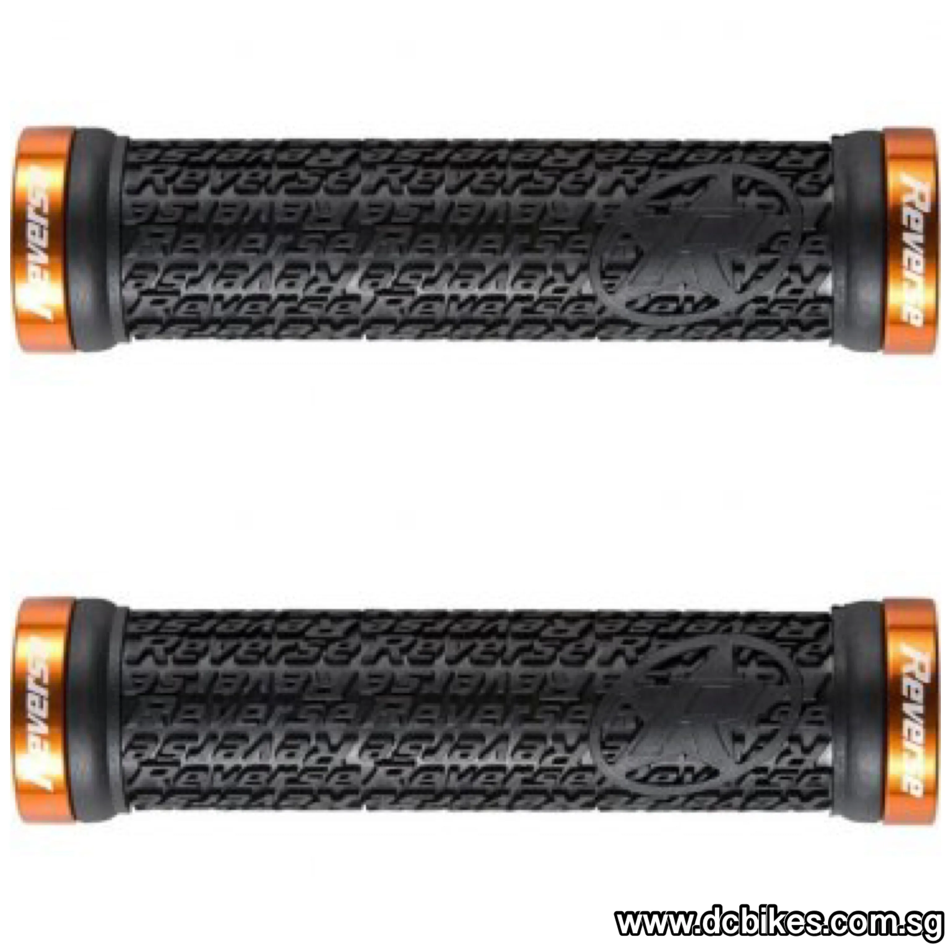 Reverse Components Stamp Lock On Grips - 30mm