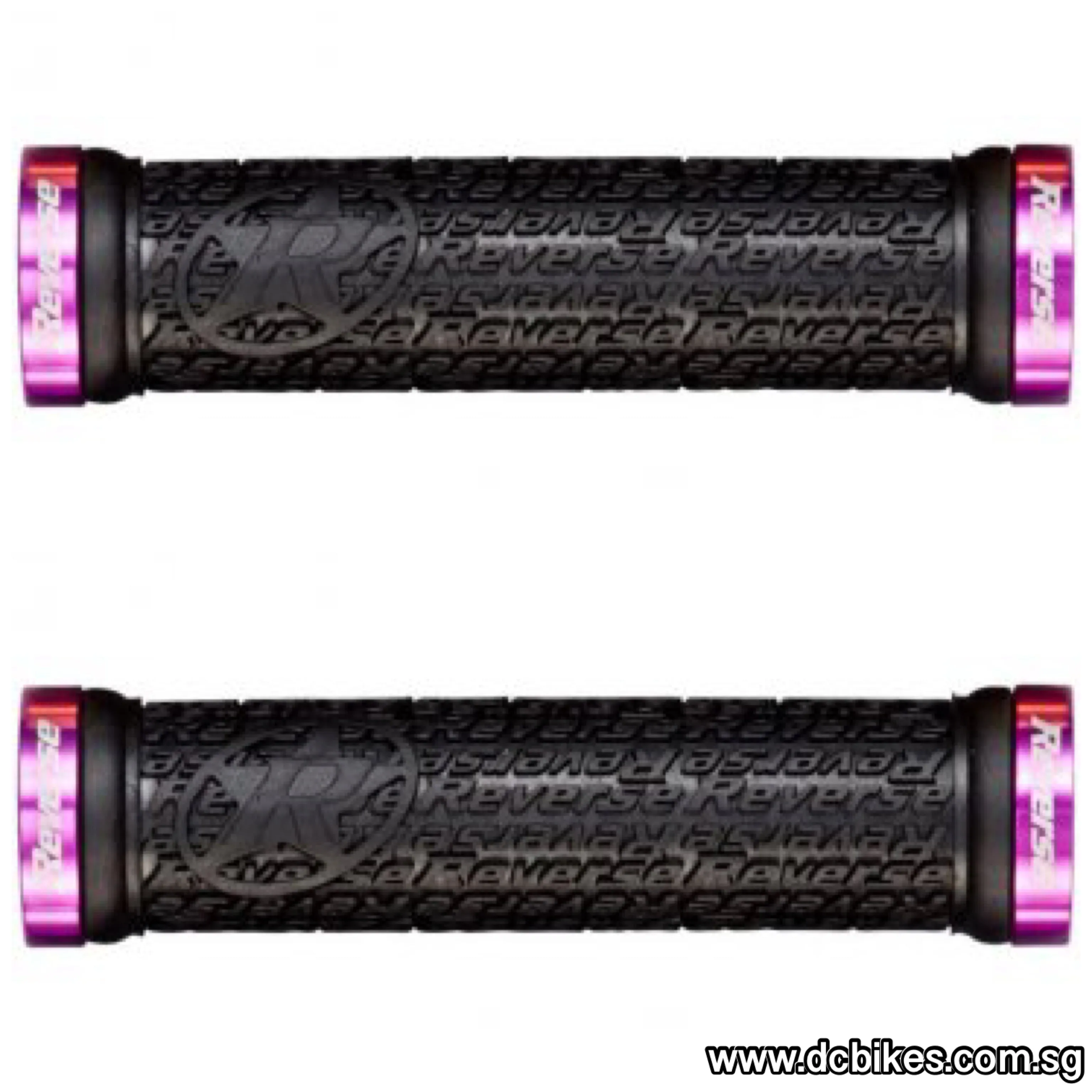 Reverse Components Stamp Lock On Grips - 30mm