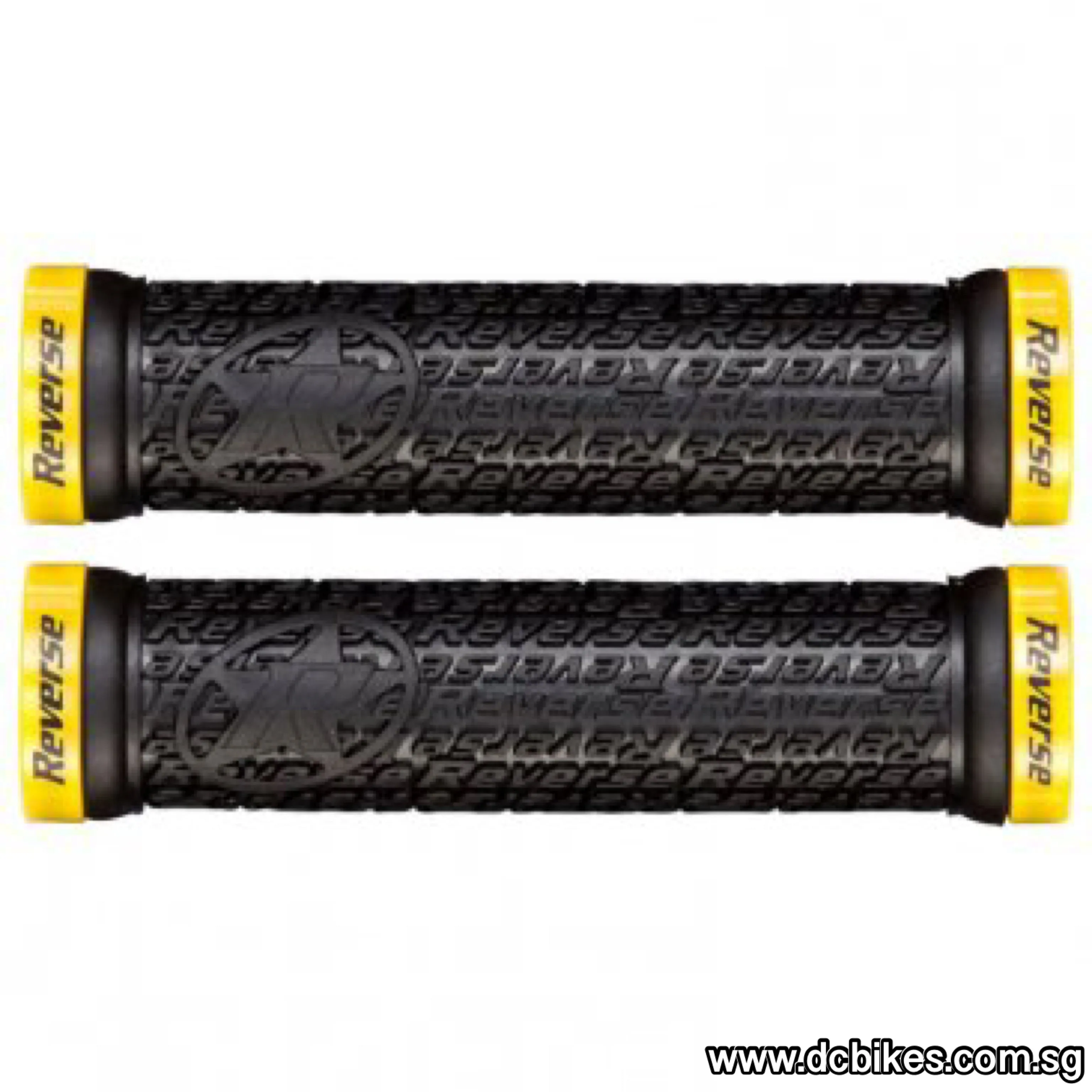 Reverse Components Stamp Lock On Grips - 30mm