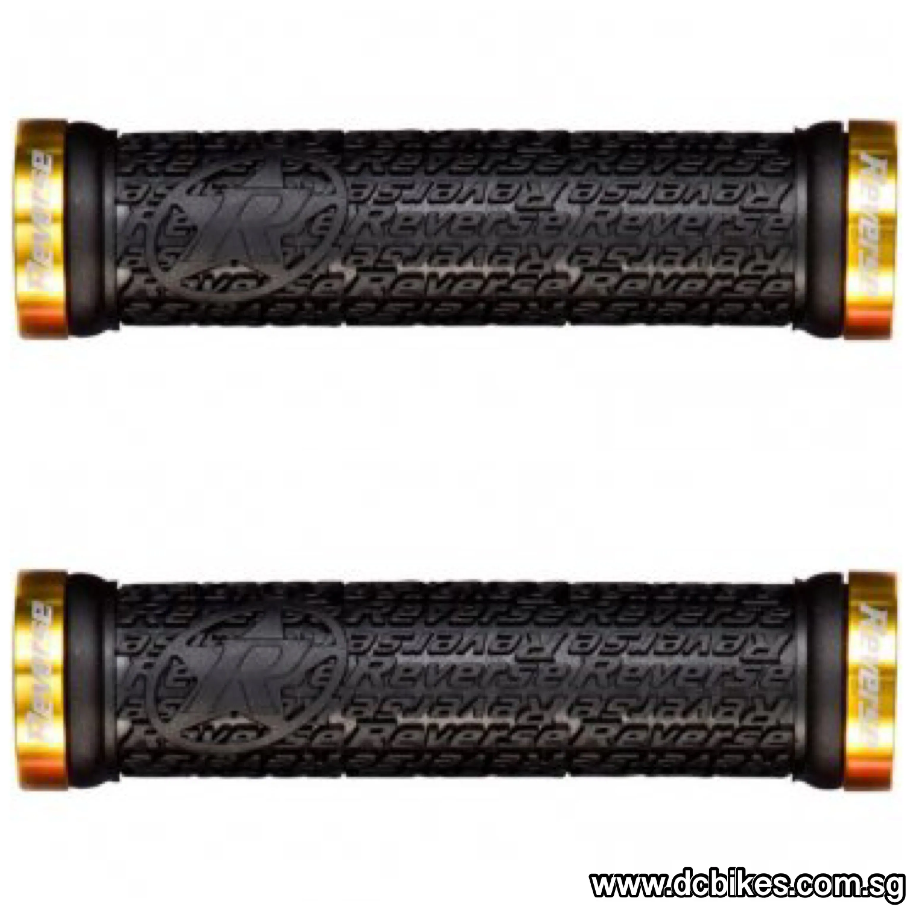 Reverse Components Stamp Lock On Grips - 30mm