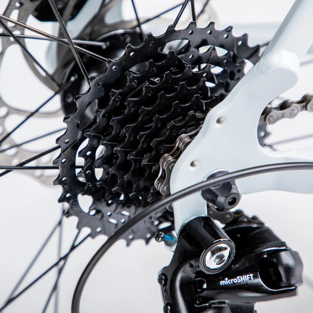 Road Bike Triban RC 120 Disc Brake - Blue