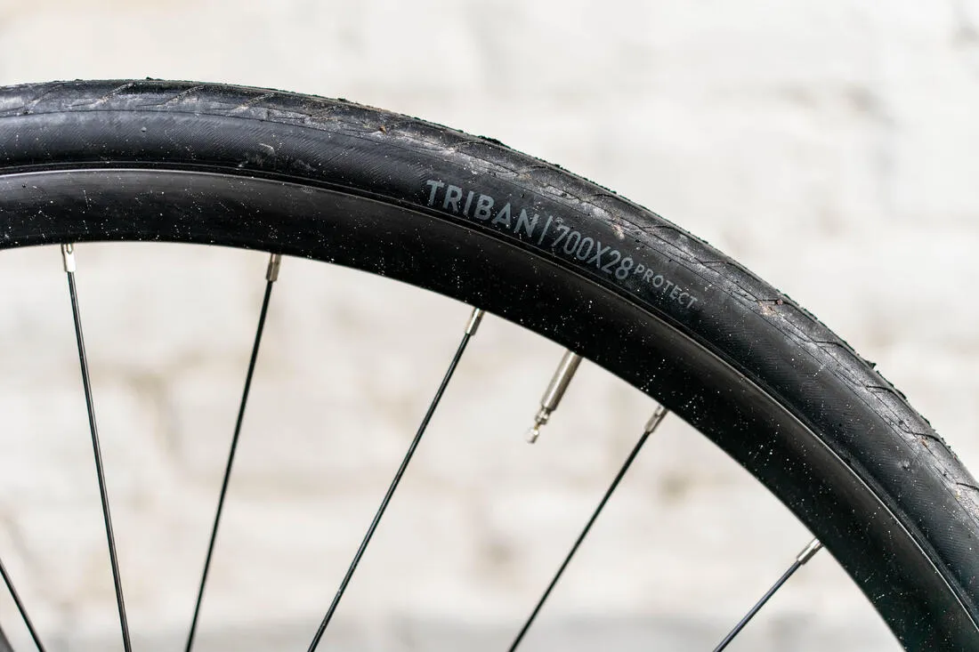 Road Bike Triban RC 120 Disc Brake - Blue