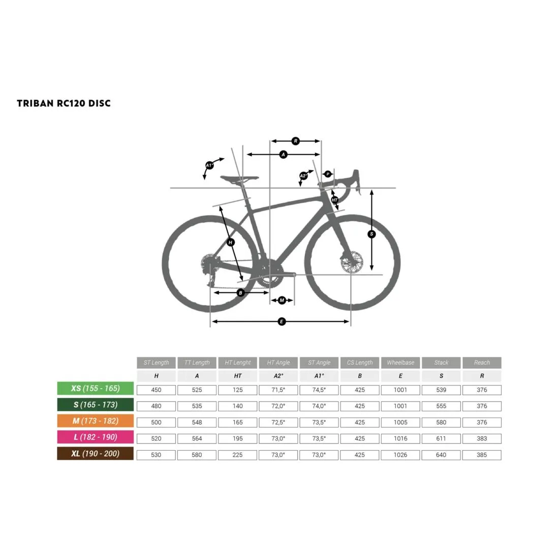 Road Bike Triban RC 120 Disc Brake - Blue