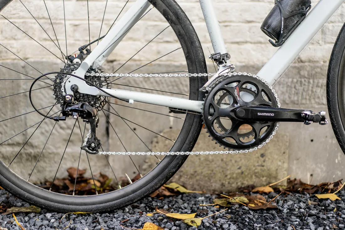 Road Bike Triban RC 120 Disc Brake - Blue