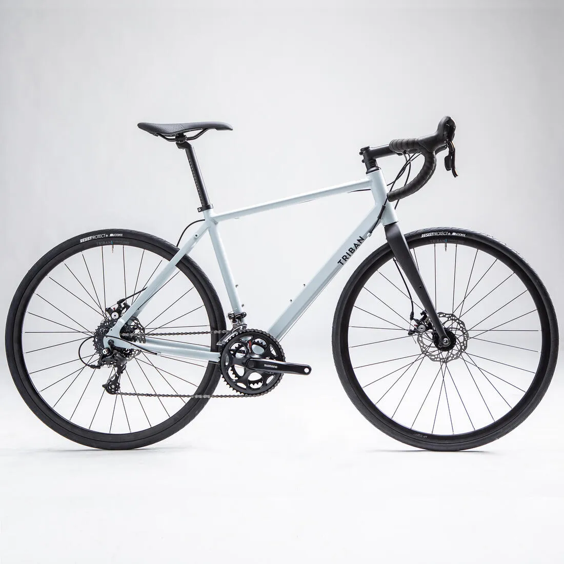 Road Bike Triban RC 120 Disc Brake - Blue