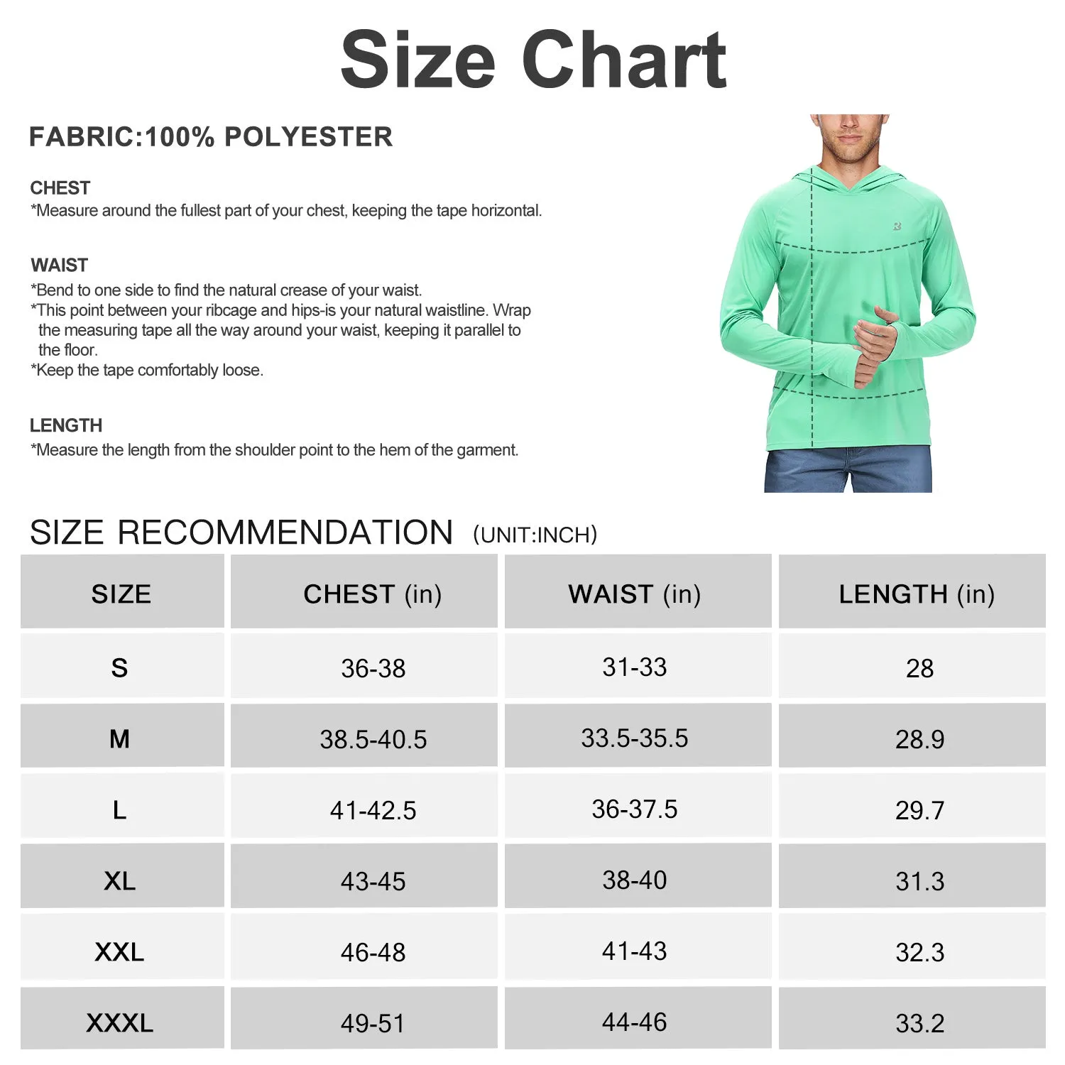 Roadbox Men's Sun Protection Long Sleeve Hoodie UPF 50  Outdoor UV Fishing Shirts for Workout, Running, Fishing, Hiking