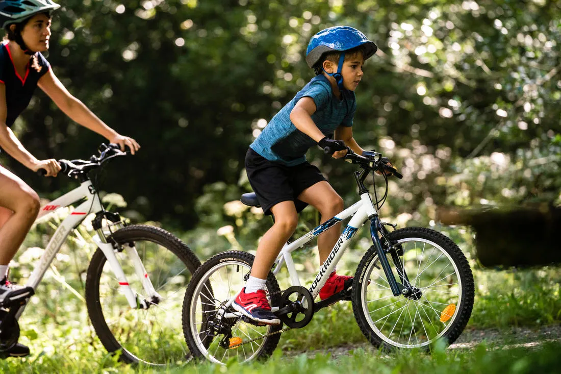 Rockrider ST 120 Kids' 20-Inch 6-9 Years Mountain Bike - White/Blue