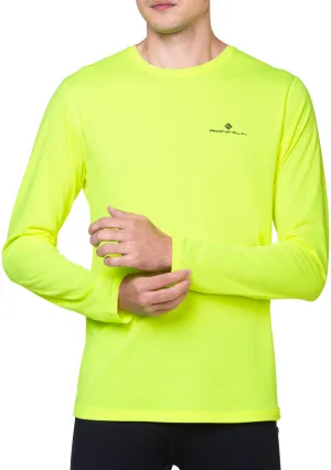 Ronhill Core Long Sleeve Mens Running Top - Yellow