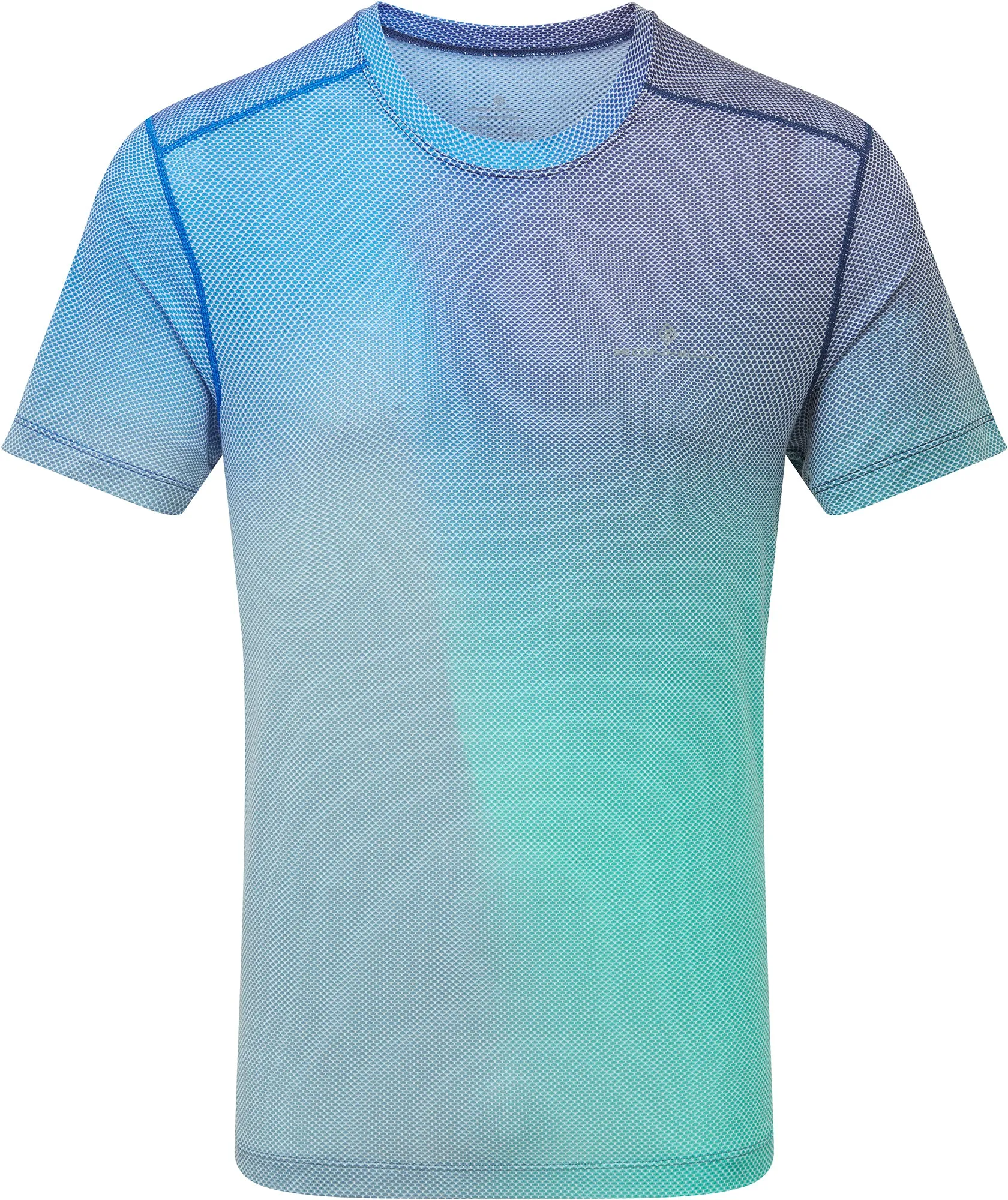 Ronhill Tech Golden Hour Short Sleeve Mens Running Top - Blue