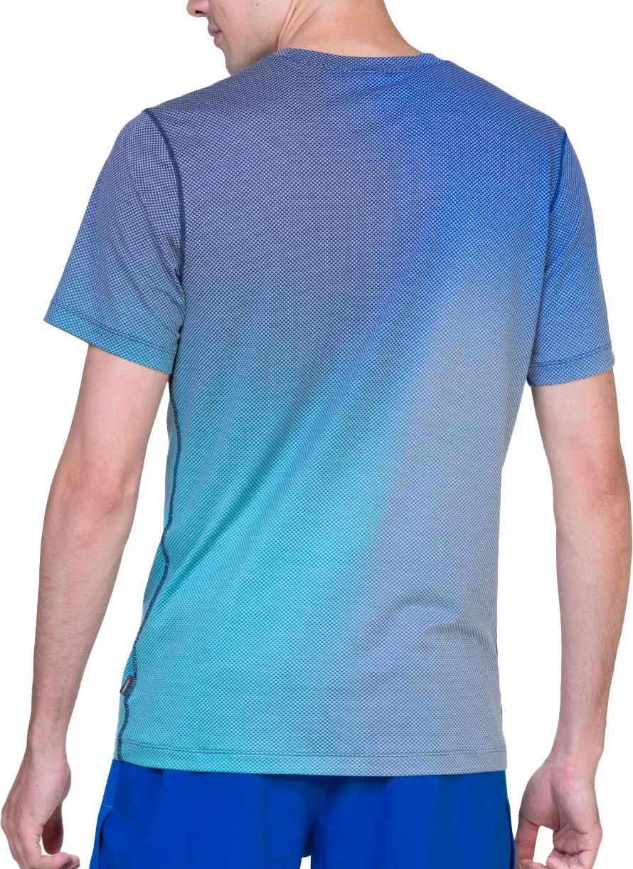 Ronhill Tech Golden Hour Short Sleeve Mens Running Top - Blue