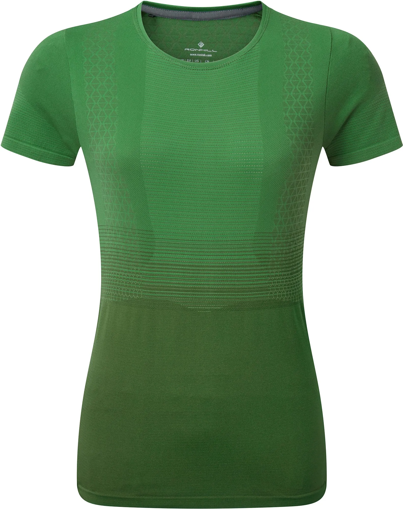 Ronhill Tech Marathon Short Sleeve Womens Running Top - Green