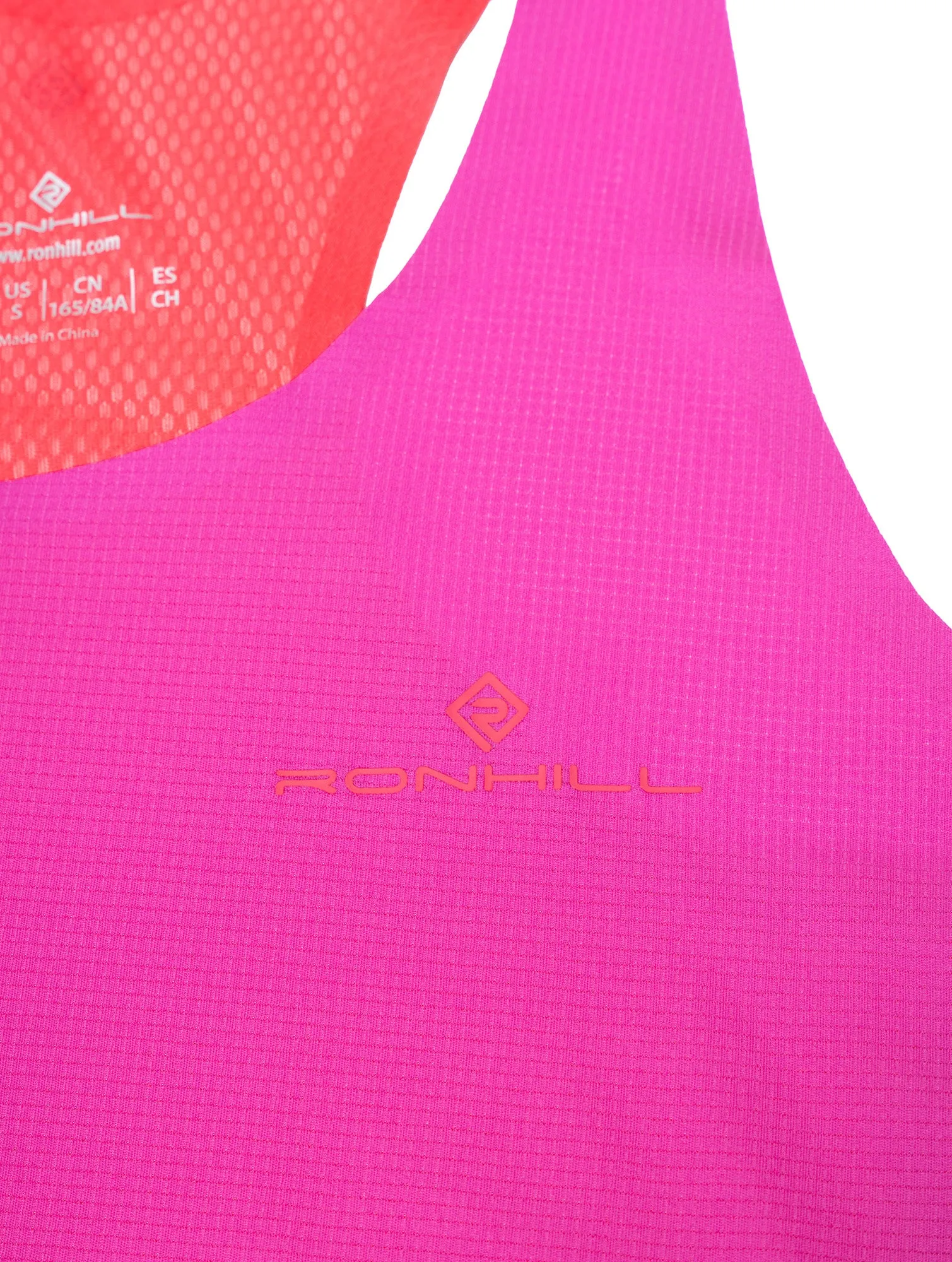 Ronhill Tech Race Womens Running Vest Tank Top - Pink