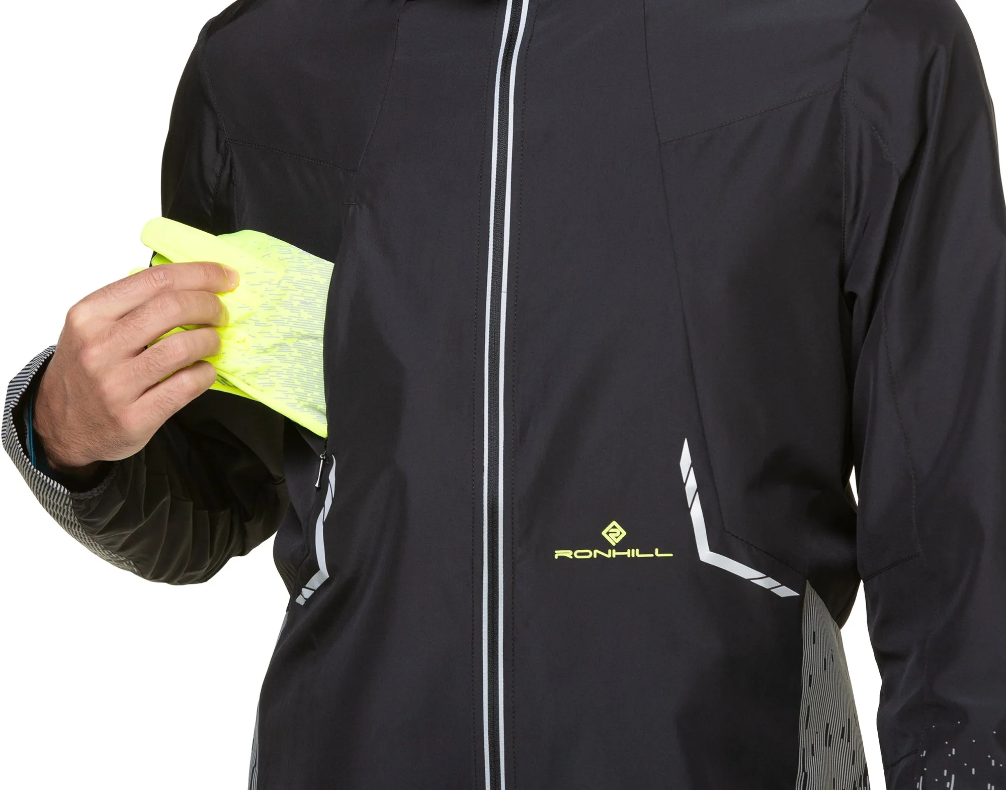 Ronhill Tech Reflect Mens Running Jacket - Black