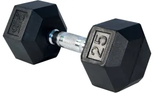 Rubber Hex Dumbbell- 25lbs