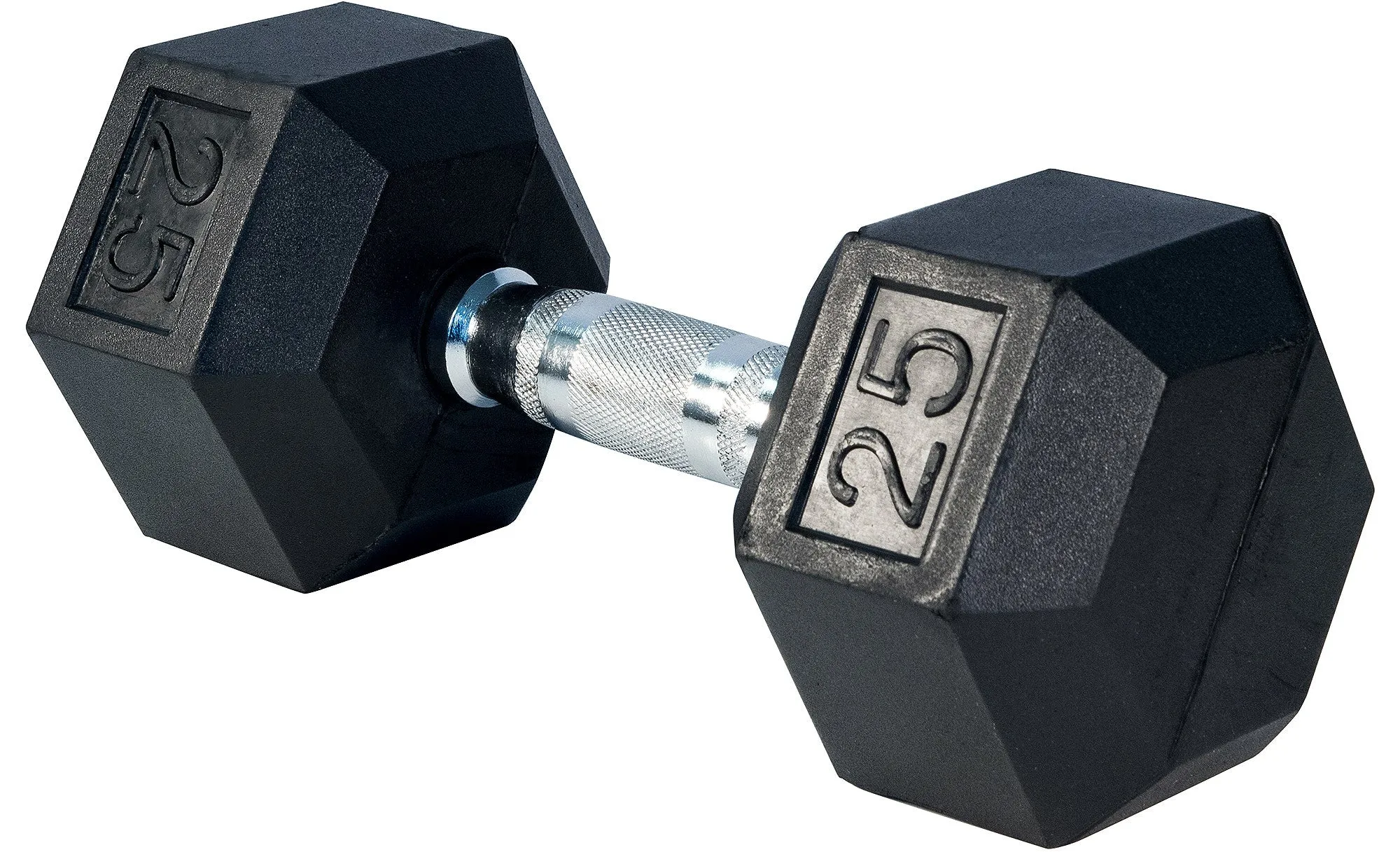 Rubber Hex Dumbbell- 25lbs
