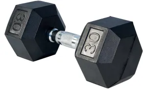 Rubber Hex Dumbbell- 30lbs