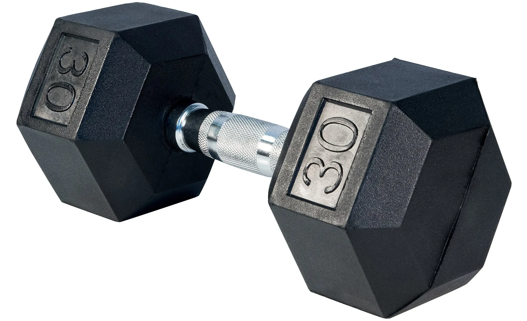 Rubber Hex Dumbbell- 30lbs