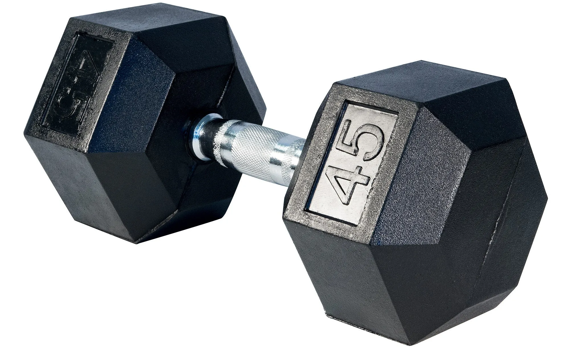 Rubber Hex Dumbbell- 45lbs