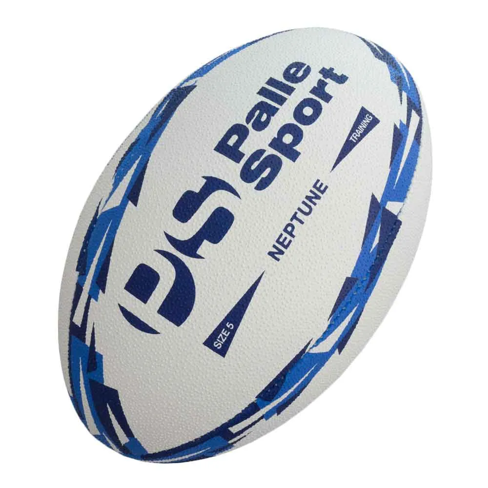 Rugby - Neptune Premium Training Ball - 15 Ball Bundle - Size 5, 4 & 3 - Colour - Blue