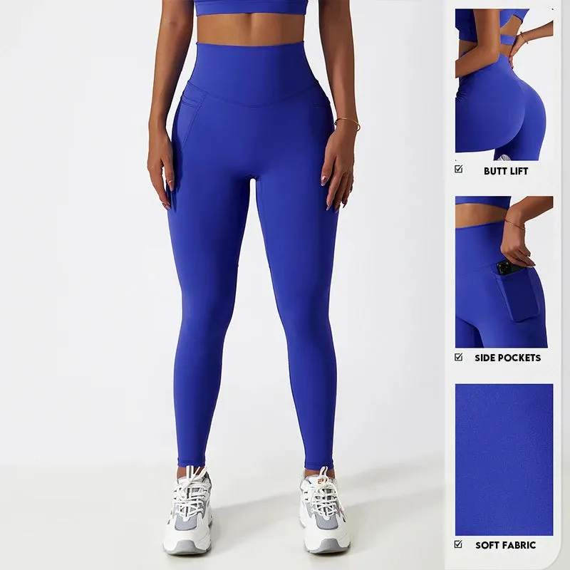 Running Breathable Leggings with Pocket