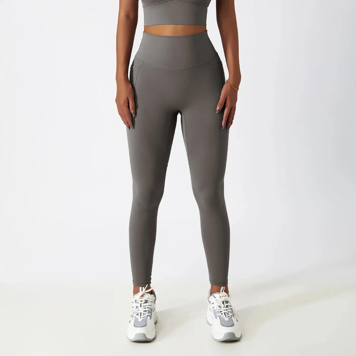 Running Breathable Leggings with Pocket