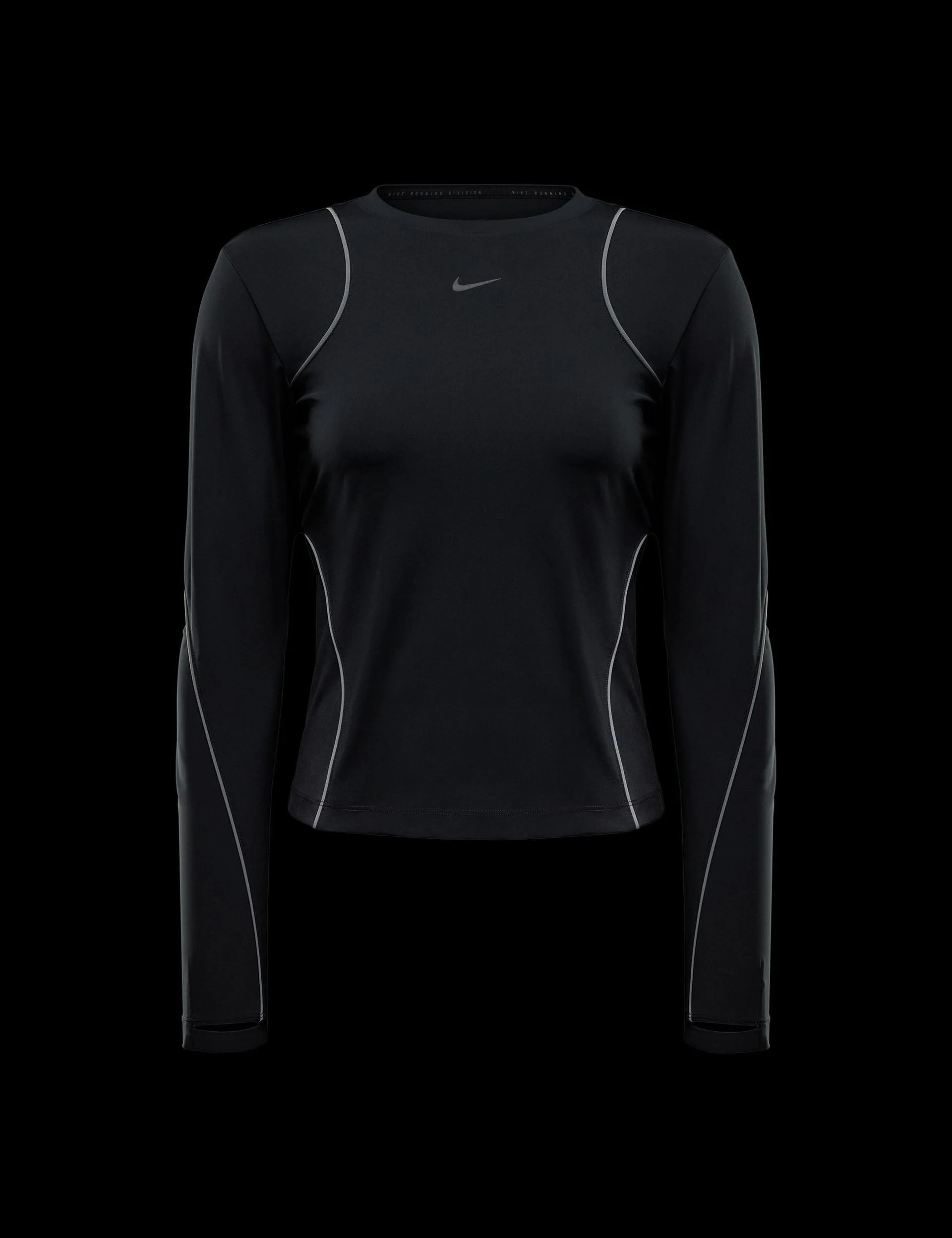Running Division Long-Sleeve Top - Black