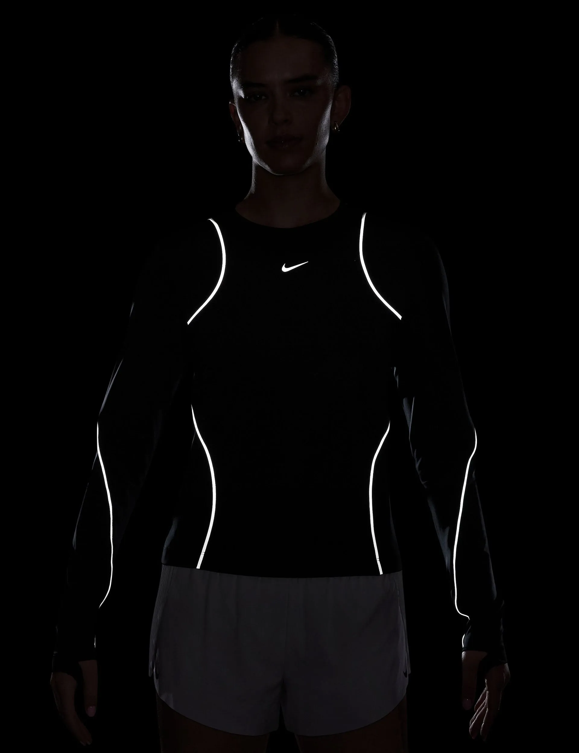 Running Division Long-Sleeve Top - Black