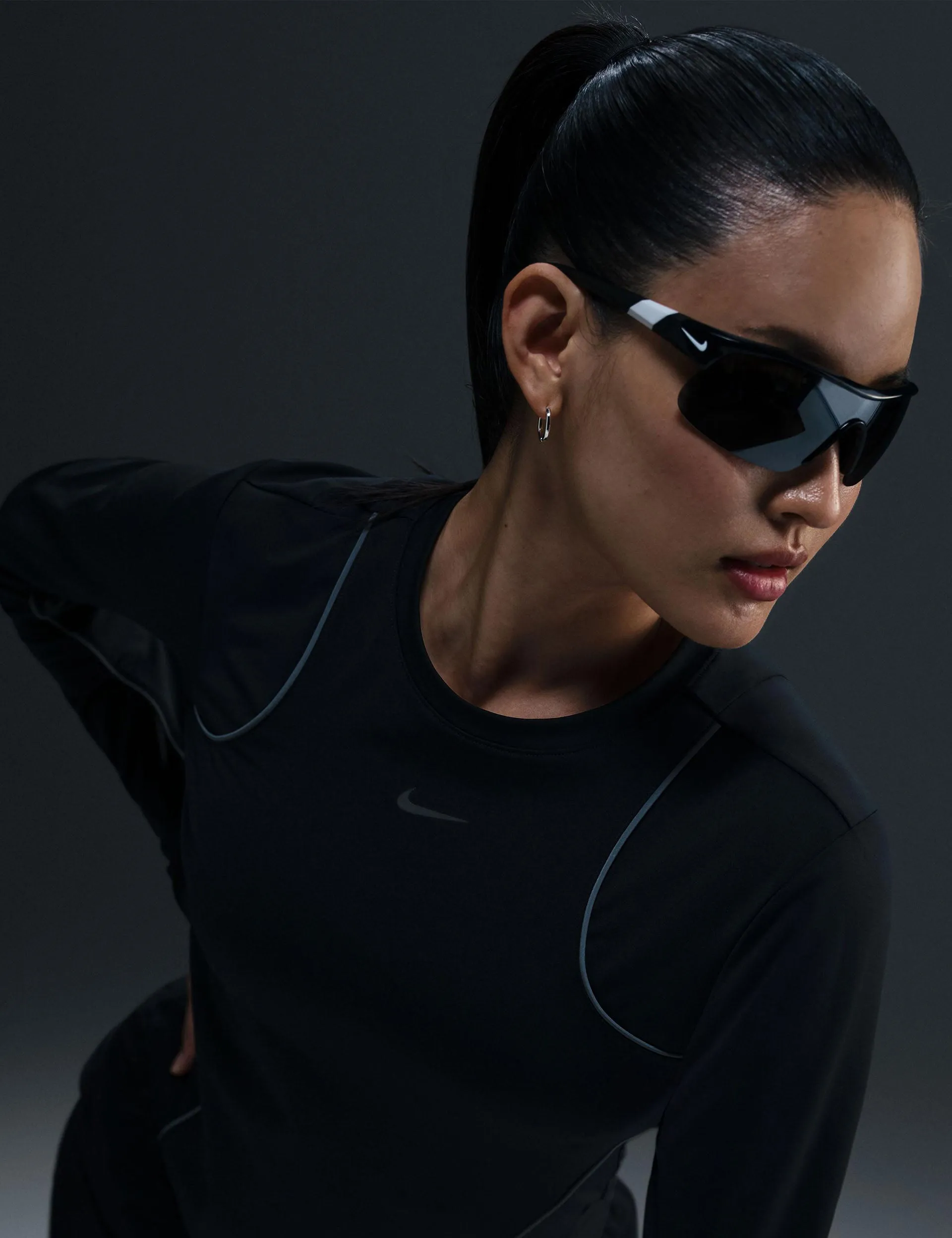 Running Division Long-Sleeve Top - Black