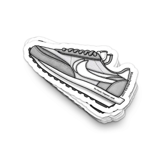 Sacai Waffle "Fragment Grey" Sneaker Sticker
