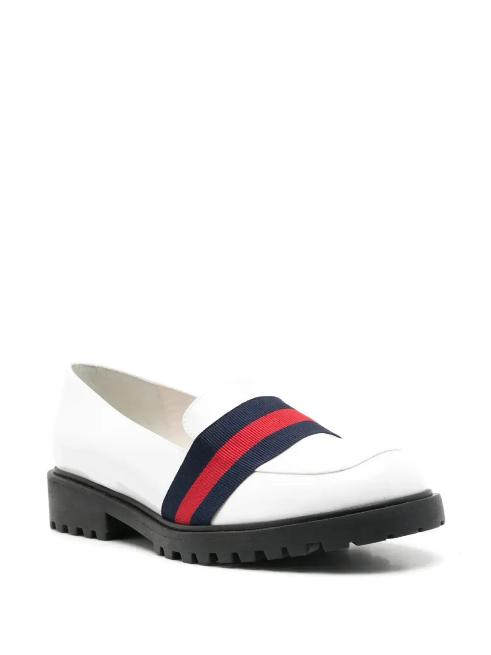 Sarah Chofakian Jockey strap-detail leather loafers
