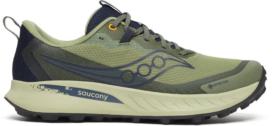 Saucony Peregrine 15 GORE-TEX Mens Trail Running Shoes - Green