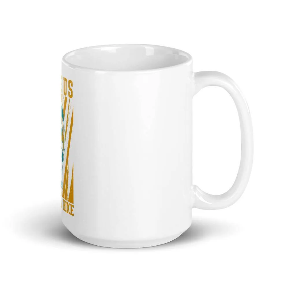 Save the earth ride a bike mug