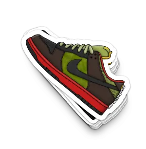SB Dunk Low "Asparagus" Sneaker Sticker